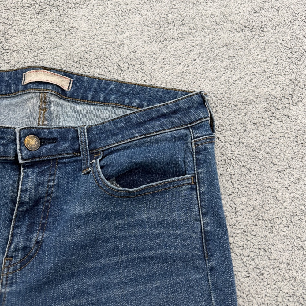 Uniqlo Jeans Women 30x26.5 Blue Skinny Stretch Mid Rise Ankle Zip Denim Pants - Picture 4 of 16